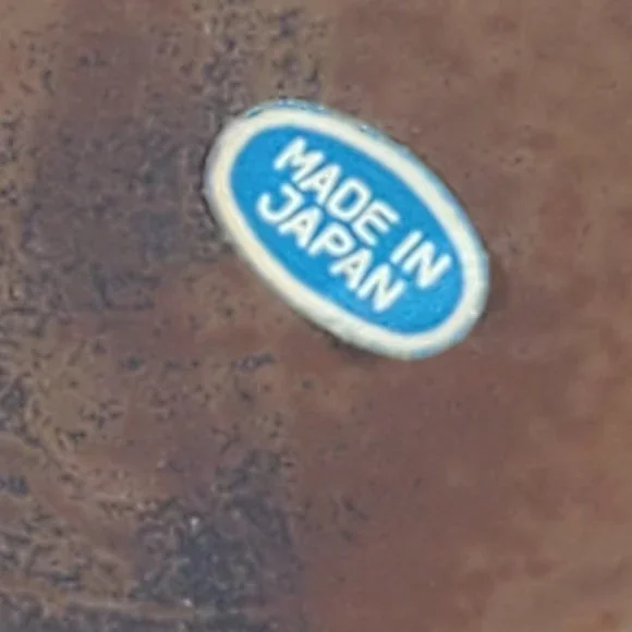 Brown Glazed Stoneware Bottle Jar Vase with pattern Made in Japan (Saki) - Picture 11 of 12